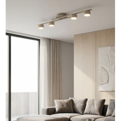 Lubinis šviestuvas FRAGMENT 4xGX53/12W/230V smėlinis