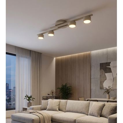 Lubinis šviestuvas FRAGMENT 4xGX53/12W/230V smėlinis