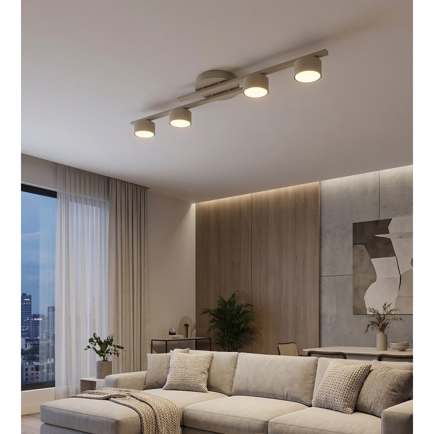 Lubinis šviestuvas FRAGMENT 4xGX53/12W/230V smėlinis