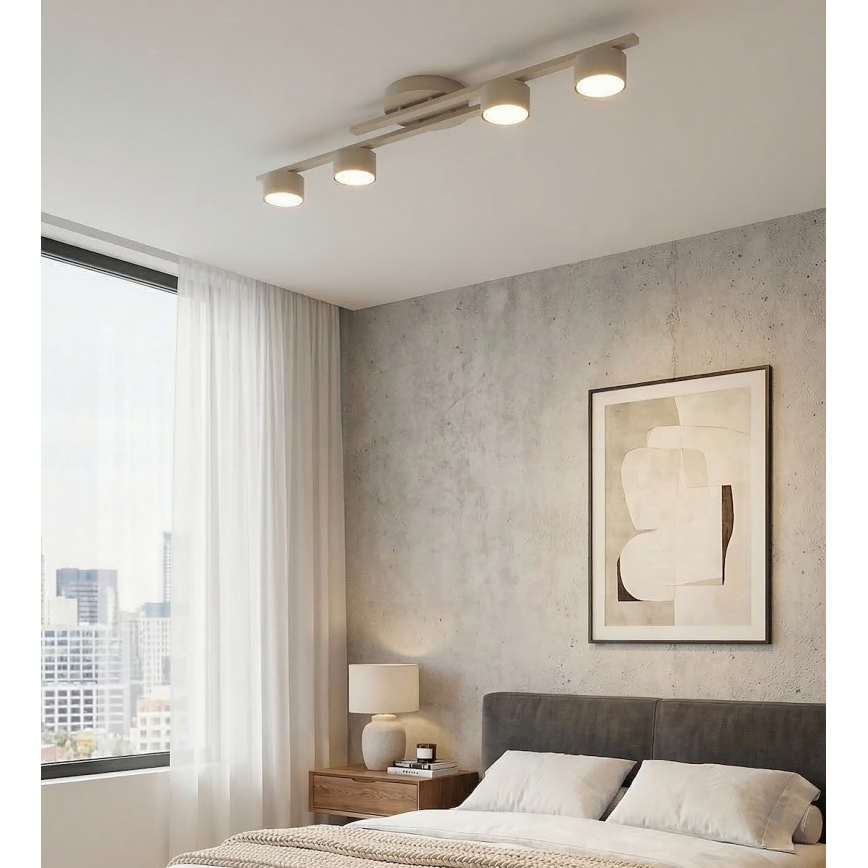 Lubinis šviestuvas FRAGMENT 4xGX53/12W/230V smėlinis