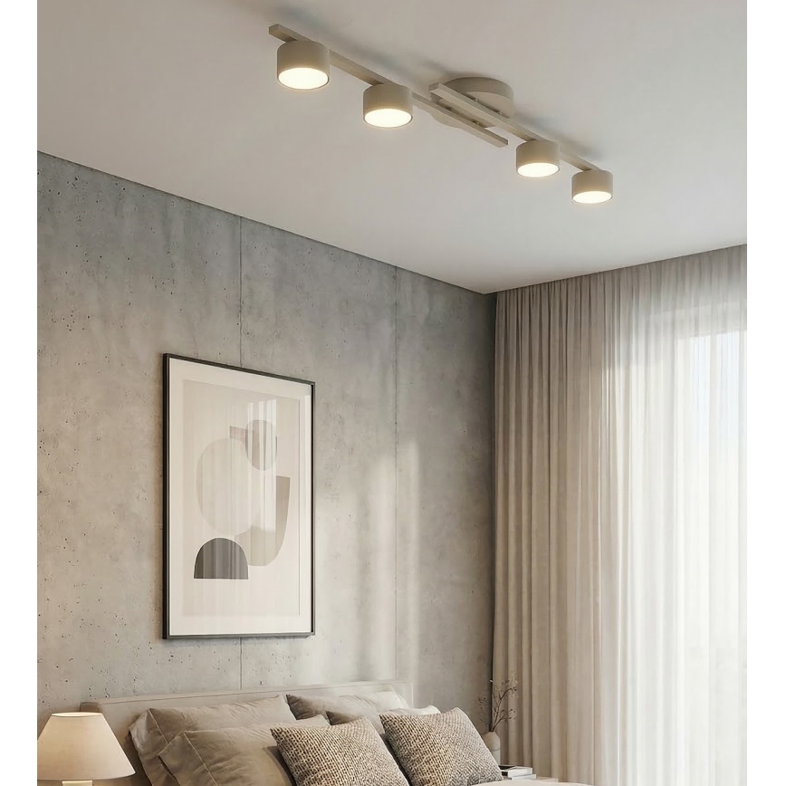 Lubinis šviestuvas FRAGMENT 4xGX53/12W/230V smėlinis