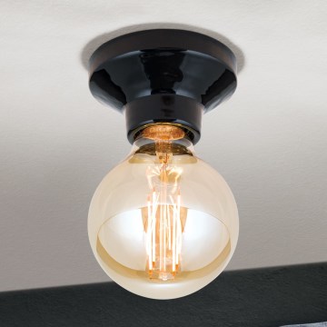 Lubinis šviestuvas FROST 1xE27/60W/230V juodas