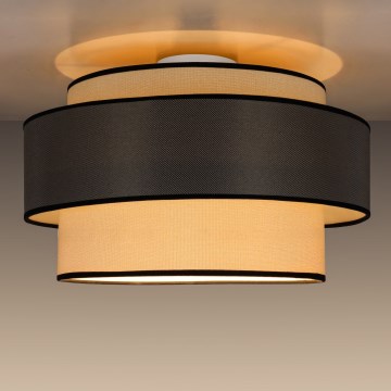Lubinis šviestuvas GRACE 1xE27/60W/230V diametras 40 cm kreminė/pilka