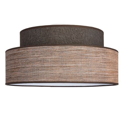 Lubinis šviestuvas GRACE 1xE27/60W/230V diametras 40 cm ruda/smėlio spalva