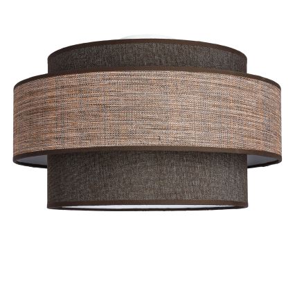 Lubinis šviestuvas GRACE 1xE27/60W/230V diametras 40 cm ruda/smėlio spalva