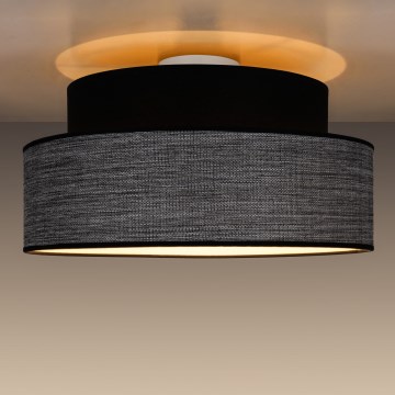 Lubinis šviestuvas GRACE 1xE27/60W/230V juoda/pilka