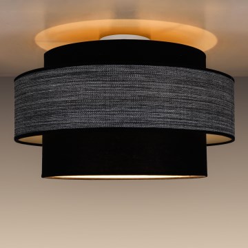 Lubinis šviestuvas GRACE 1xE27/60W/230V juoda/pilka