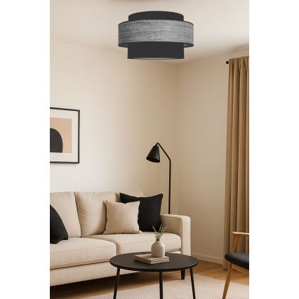 Lubinis šviestuvas GRACE 1xE27/60W/230V juoda/pilka