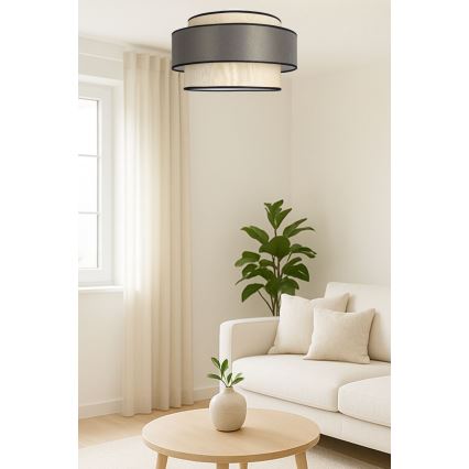 Lubinis šviestuvas GRACE 1xE27/60W/230V kreminė/pilka