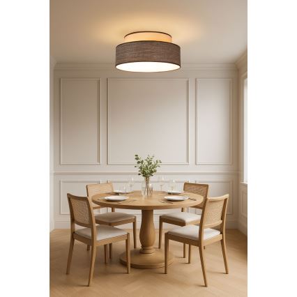 Lubinis šviestuvas GRACE 1xE27/60W/230V kreminė/ruda