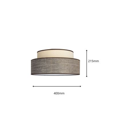 Lubinis šviestuvas GRACE 1xE27/60W/230V kreminė/ruda