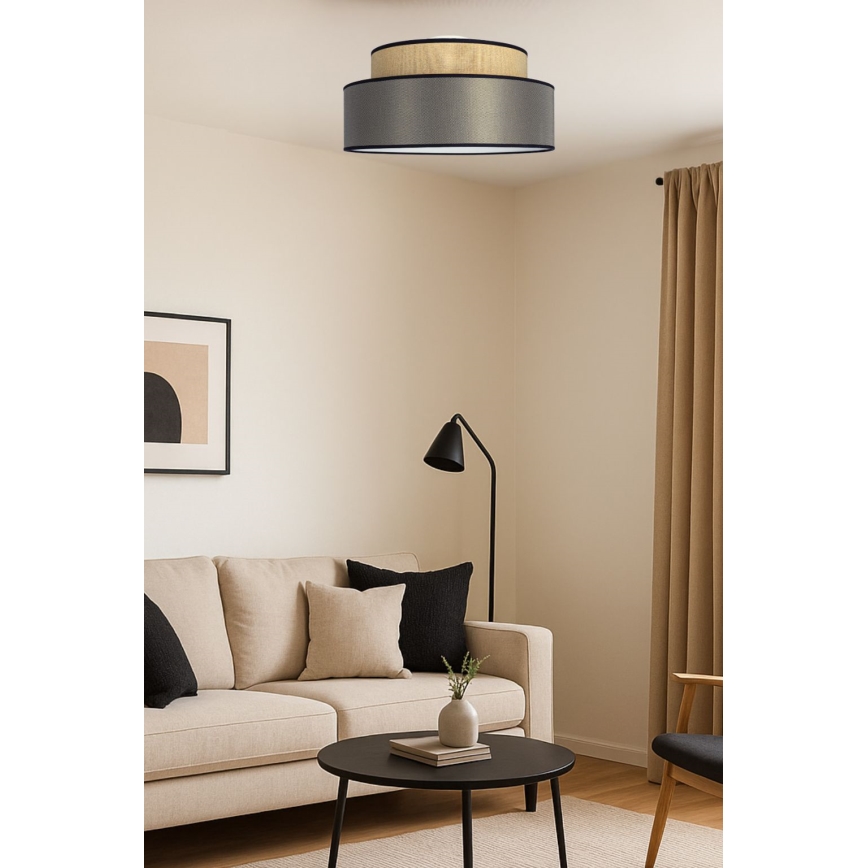 Lubinis šviestuvas GRACE 1xE27/60W/230V smėlio spalva/ruda