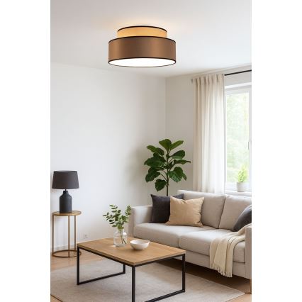 Lubinis šviestuvas GRACE 1xE27/60W/230V smėlio spalva/ruda