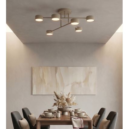 Lubinis šviestuvas HALO 6xGX53/12W/230V, smėlio spalvos