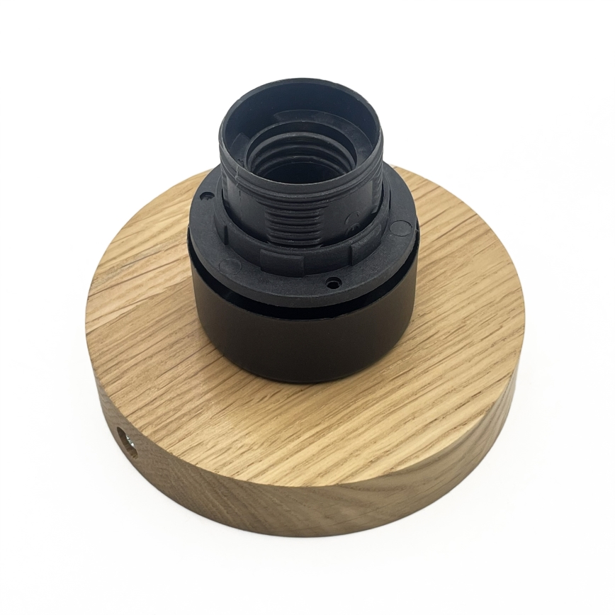 Lubinis šviestuvas HARMA WOOD 1xE27/15W/230V ąžuolas/balta, skersmuo 25 cm