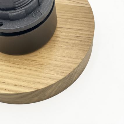Lubinis šviestuvas HARMA WOOD 1xE27/15W/230V ąžuolas/balta skersmuo 25 cm