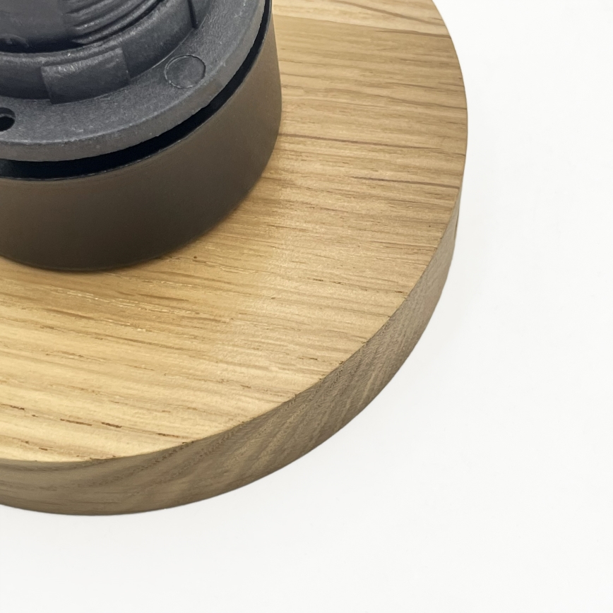 Lubinis šviestuvas HARMA WOOD 1xE27/15W/230V ąžuolas/balta skersmuo 25 cm