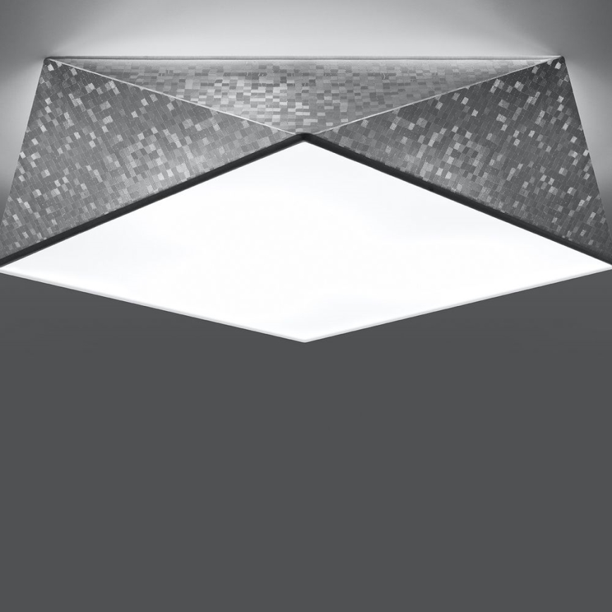 Lubinis šviestuvas HEXA 3xE27/60W/230V sidabras
