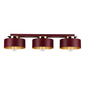 Lubinis šviestuvas IGNIA 3xE27/60W/230V bordo/auksinis