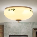 Lubinis šviestuvas LANDHAUS 2xE27/60W/230V diametras 28 cm bronza/smėlio spalva