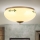 Lubinis šviestuvas LANDHAUS 2xE27/60W/230V diametras 28 cm bronza/smėlio spalva