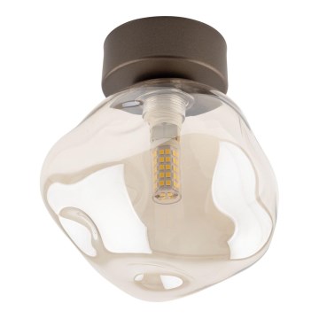 Lubinis šviestuvas LAVA 1xG9/8W/230V bronzinė/dūminė smėlio spalva