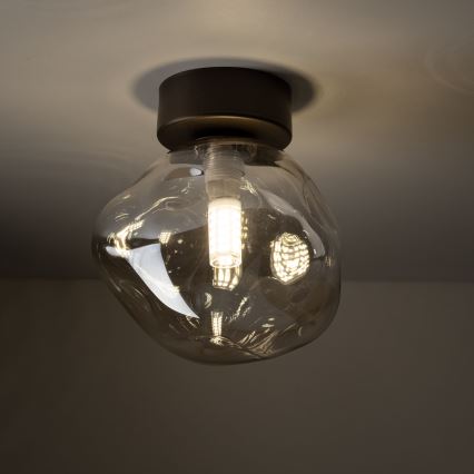 Lubinis šviestuvas LAVA 1xG9/8W/230V bronzinė/dūminė smėlio spalva