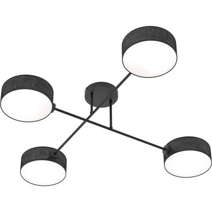 Lubinis šviestuvas MAGA 4xE14/10W/230V juodas