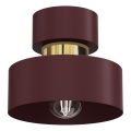 Lubinis šviestuvas MARTI 1xE27/15W/230V skersmuo 20,5 cm bordo/auksinė
