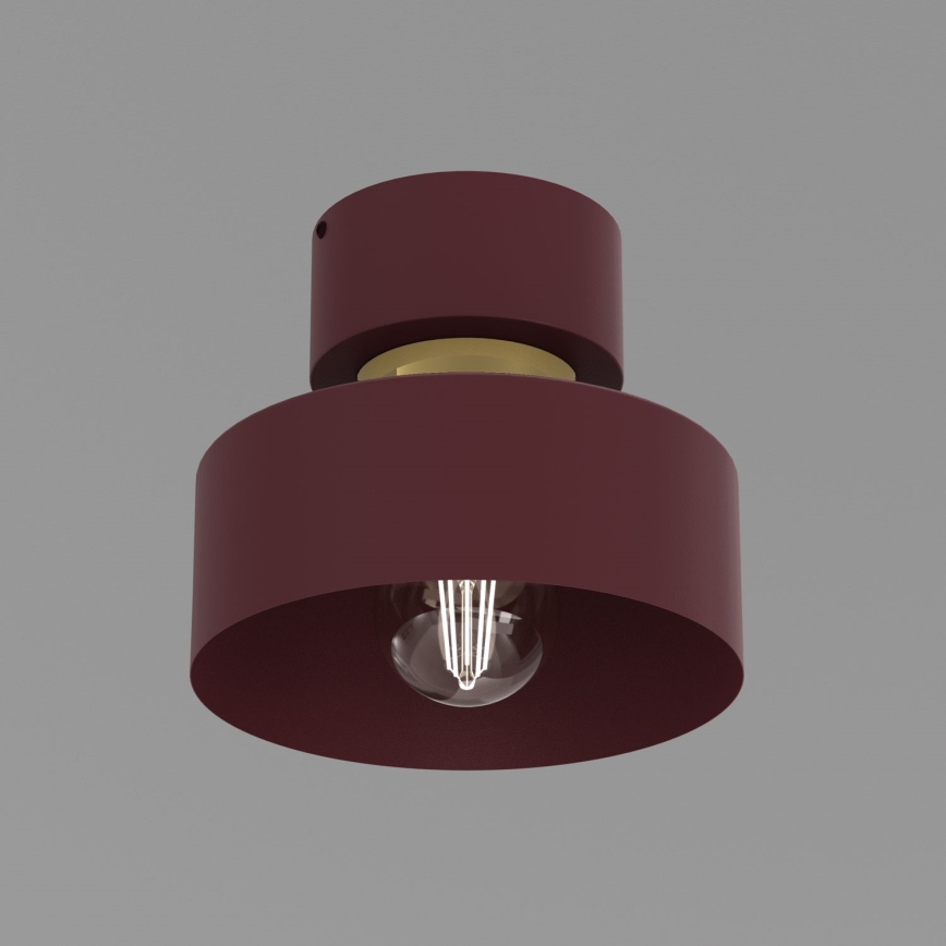 Lubinis šviestuvas MARTI 1xE27/15W/230V skersmuo 20,5 cm bordo/auksinė