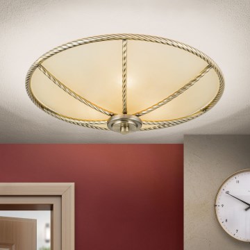 Lubinis šviestuvas MAURO 3xE27/60W/230V, skersmuo 42 cm, bronzinis