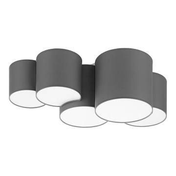 Lubinis šviestuvas MONA 5xE27/15W/230V pilkas