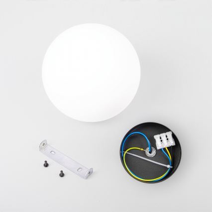 Lubinis šviestuvas MOONLIGHT 1xE27/15W/230V skersmuo 16 cm juodas