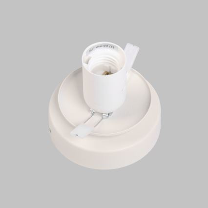 Lubinis šviestuvas MOONLIGHT 1xE27/15W/230V Ø 16 cm, kreminės spalvos