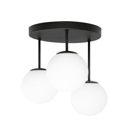 Lubinis šviestuvas MOONLIGHT 3xE27/15W/230V juodas