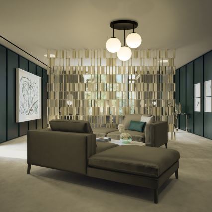 Lubinis šviestuvas MOONLIGHT 3xE27/15W/230V juodas