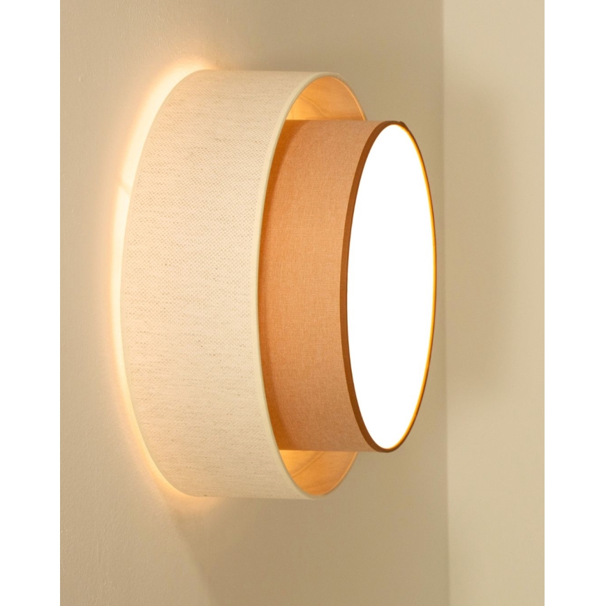 Lubinis šviestuvas NATIA 1xE27/60W/230V balta/ruda