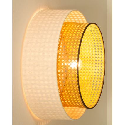 Lubinis šviestuvas NATIA 1xE27/60W/230V baltas/rudas