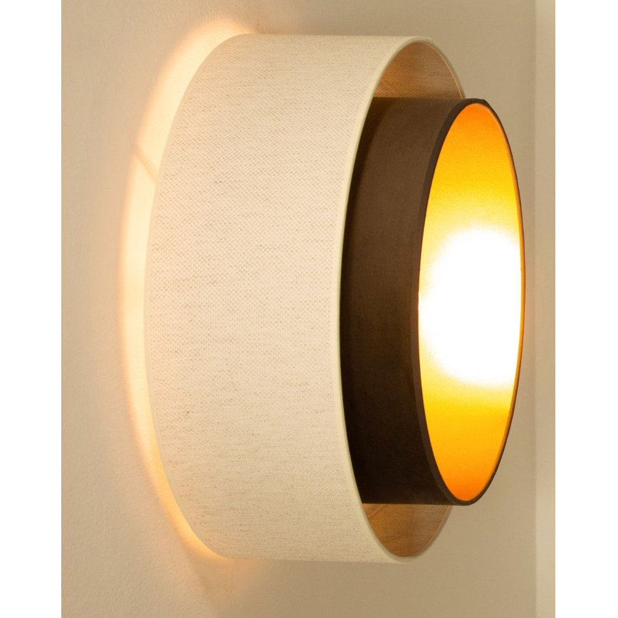 Lubinis šviestuvas NATIA 1xE27/60W/230V skersmuo 45 cm baltas/rudas