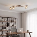 Lubinis šviestuvas NATON 3xE14/10W/230V smėlinė/dūminė smėlinė