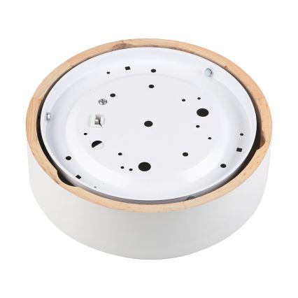 Lubinis šviestuvas NATURAL 1xE27/15W/230V skersmuo 27,5 cm pušis/balta