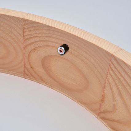 Lubinis šviestuvas NATURAL 2xE27/60W/230V, skersmuo 37,5 cm, pagamintas iš pušies