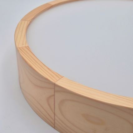 Lubinis šviestuvas NATURAL 2xE27/60W/230V, skersmuo 37,5 cm, pagamintas iš pušies