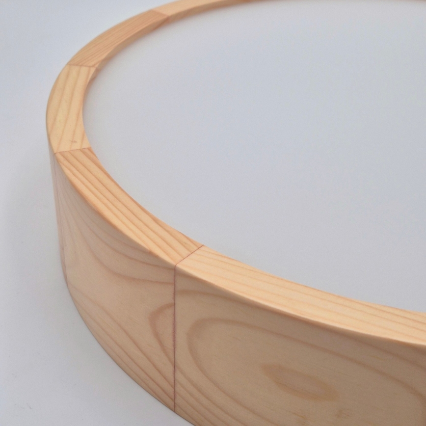 Lubinis šviestuvas NATURAL 2xE27/60W/230V, skersmuo 37,5 cm, pagamintas iš pušies