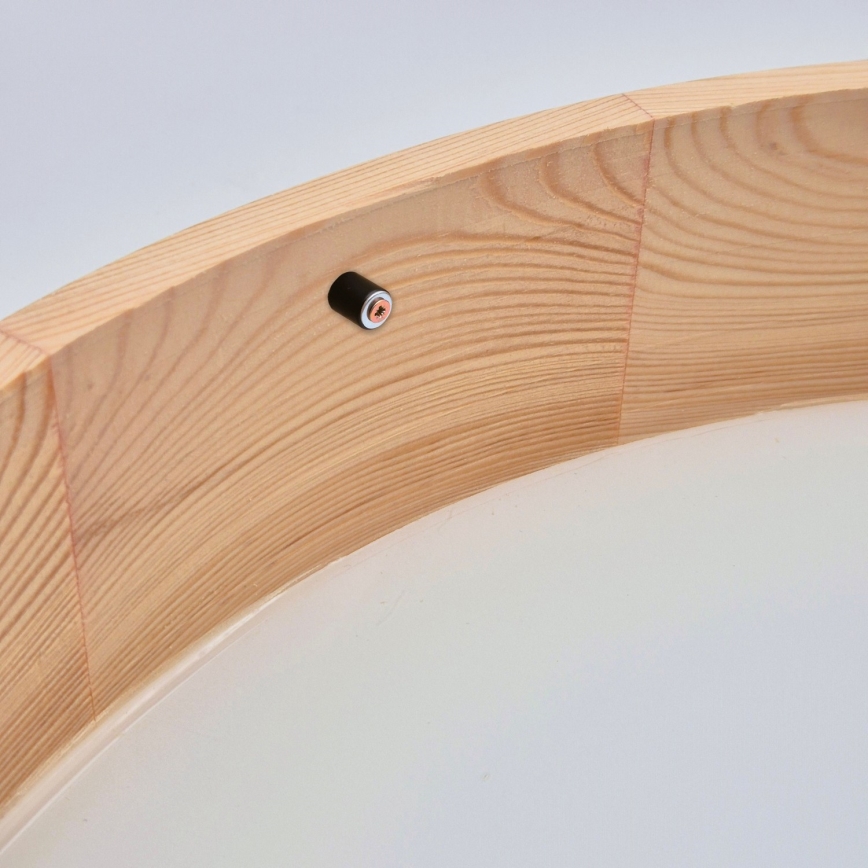 Lubinis šviestuvas NATURAL 3xE27/60W/230V, skersmuo 47,5 cm, pagamintas iš pušies