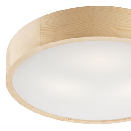 Lubinis šviestuvas NATURAL 3xE27/60W/230V ø 47 cm pušis - FSC sertifikuota