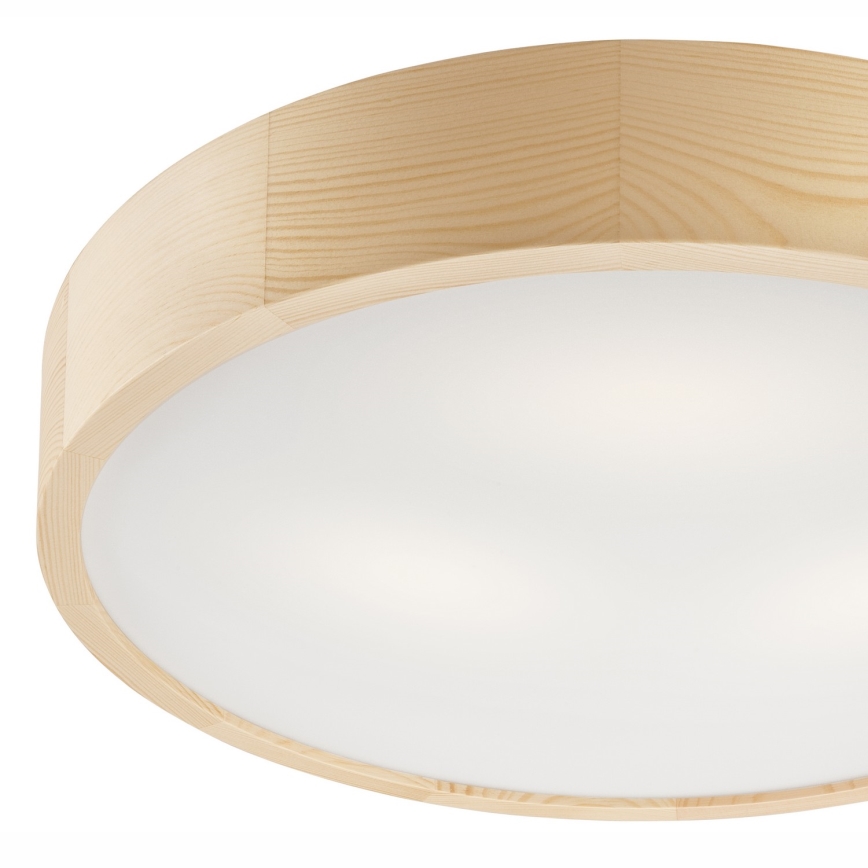 Lubinis šviestuvas NATURAL 3xE27/60W/230V ø 47 cm pušis - FSC sertifikuota