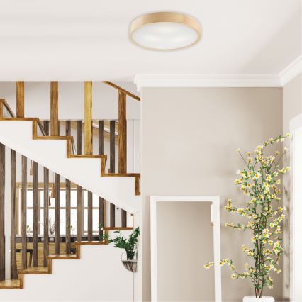 Lubinis šviestuvas NATURAL 3xE27/60W/230V ? 47 cm pušis