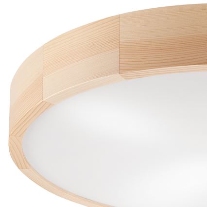 Lubinis šviestuvas NATURAL 4xE27/60W/230V ø 57,5 cm pušis