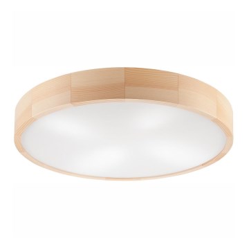 Lubinis šviestuvas NATURAL 4xE27/60W/230V ø 57 cm pušis